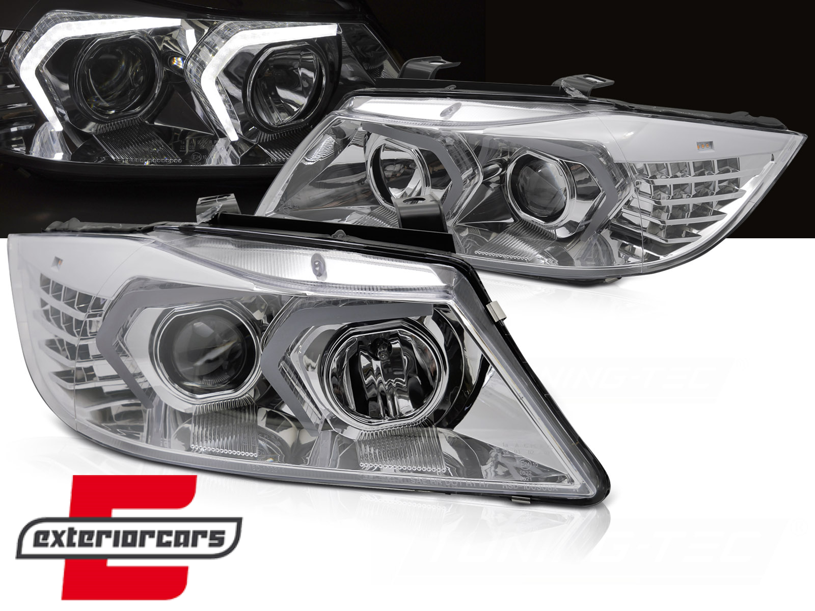Prednja svjetla LED žmigavci (chrome) / BMW serije 3 E90 limuzina E91 karavan (03.2005-08.2008)