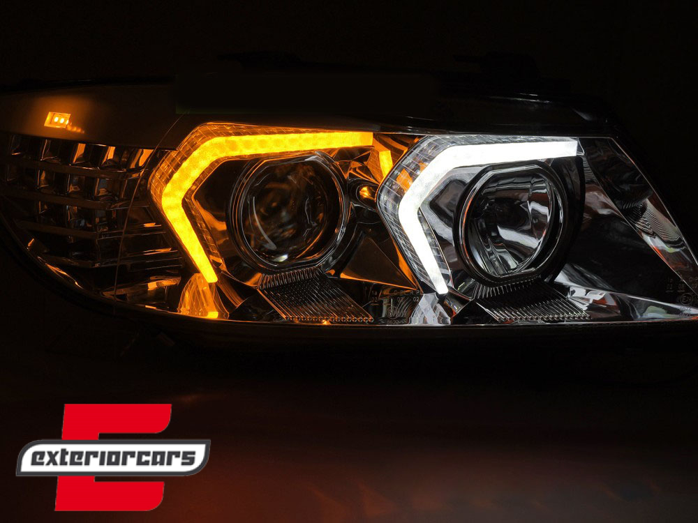 Prednja svjetla LED žmigavci (chrome) / BMW serije 3 E90 limuzina E91 karavan (03.2005-08.2008) - Slika 6