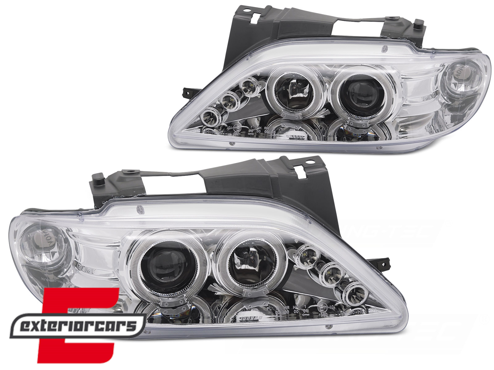 Prednja svjetla Angel Eyes (chrome) / Citroen Xsara (1997-2000) - Slika 2
