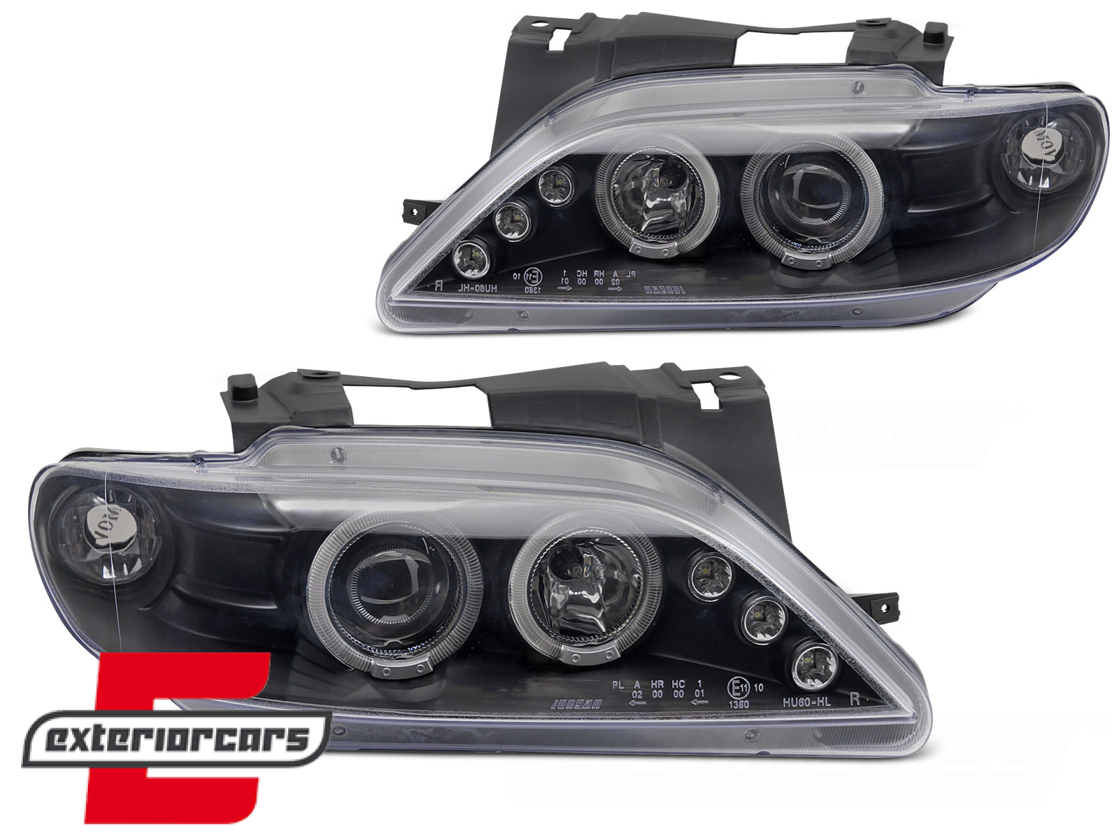 Prednja svjetla Angel Eyes (crna) / Citroen Xsara (1997-2000) - Slika 2