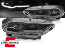 Full LED prednja svjetla SEQ žmigavci (crna) / Ford Mustang VI Facelift (2018-2023)