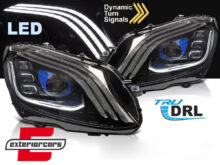 Full LED prednja svjetla SEQ žmigavci W222 Facelift dizajn / Mercedes C-klasa W205 S205 (2014-2020)