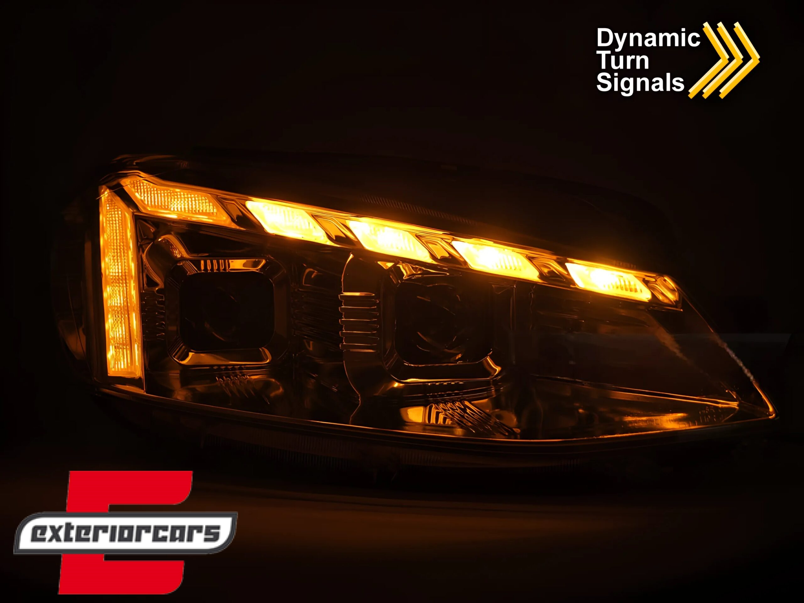 Full LED prednja svjetla LED DRL SEQ žmigavci (chrome) / VW Golf 7.5 Facelift (2017-2019) - Slika 5