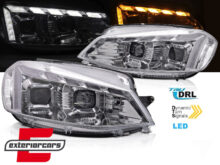 Full LED prednja svjetla LED DRL SEQ žmigavci (chrome) / VW Golf 7.5 Facelift (2017-2019)