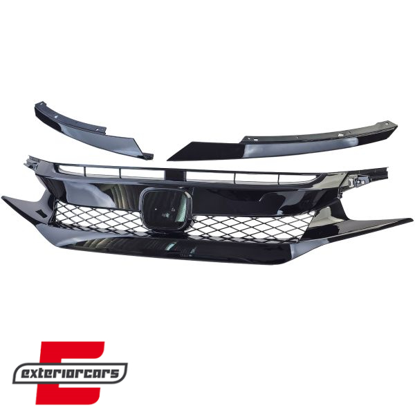 Prednja maska Type R dizajn (piano crna) / Honda Civic X (2016-2021) - Slika 2