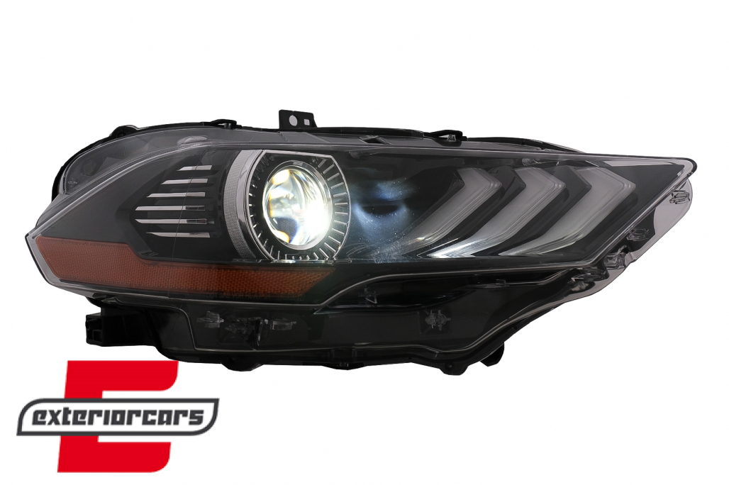 Full LED prednja svjetla RGB DRL SEQ žmigavci (crna) / Ford Mustang VI Facelift (2018-2022) - Slika 5