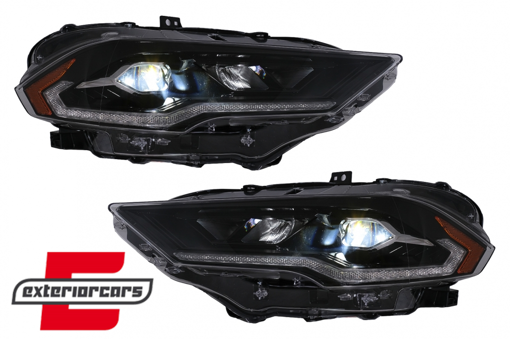Full LED prednja svjetla SEQ žmigavci (crna) / Ford Mustang VI Facelift (2018-2023) - Slika 2