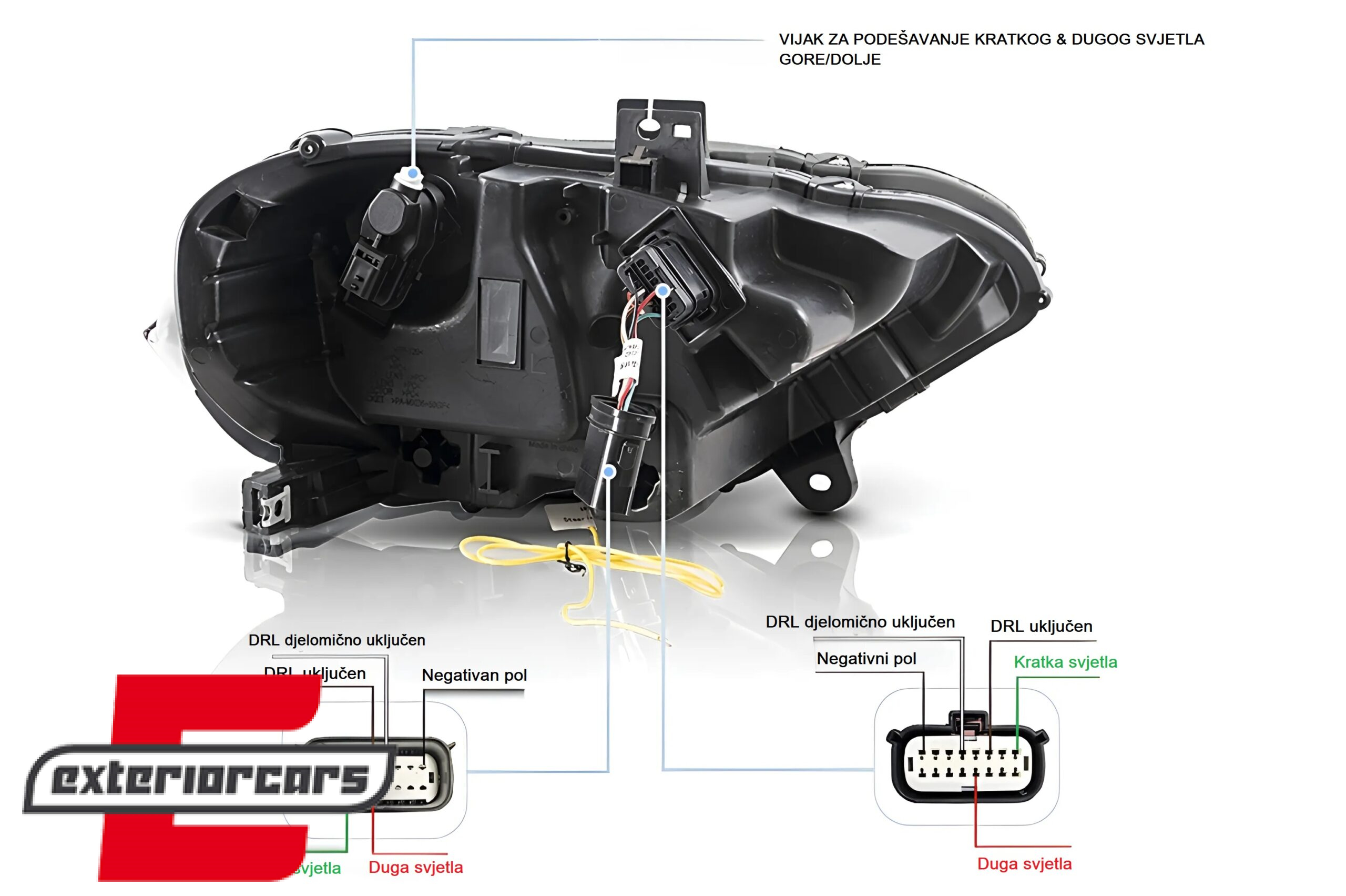 Full LED prednja svjetla SEQ žmigavci (crna) / Ford Mustang VI Facelift (2018-2023) - Slika 19