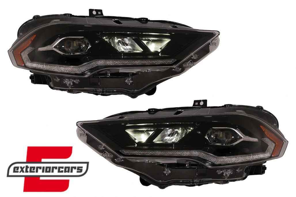 Full LED prednja svjetla SEQ žmigavci (crna) / Ford Mustang VI Facelift (2018-2023) - Slika 7