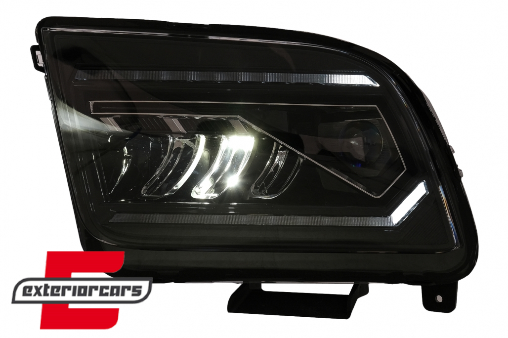 Full LED prednji farovi SEQ žmigavci (crna) / Ford Mustang V (2004-2009) - Slika 4