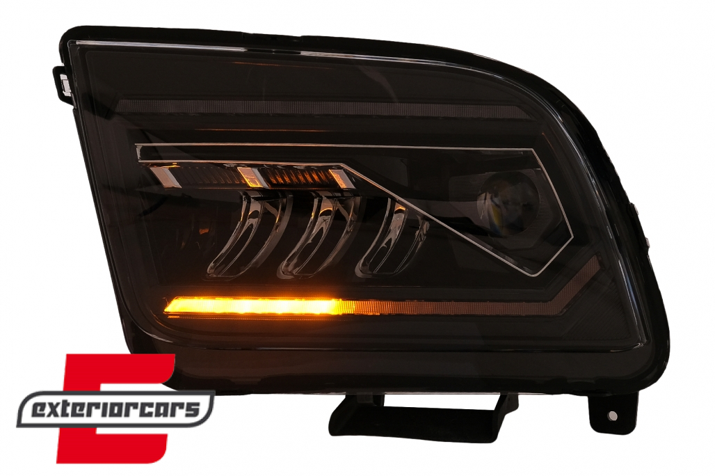 Full LED prednji farovi SEQ žmigavci (crna) / Ford Mustang V (2004-2009) - Slika 8