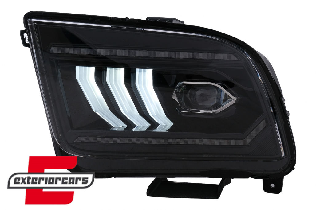 Full LED prednja svjetla SEQ žmigavci (crna) / Ford Mustang V (2004-2009) - Slika 3