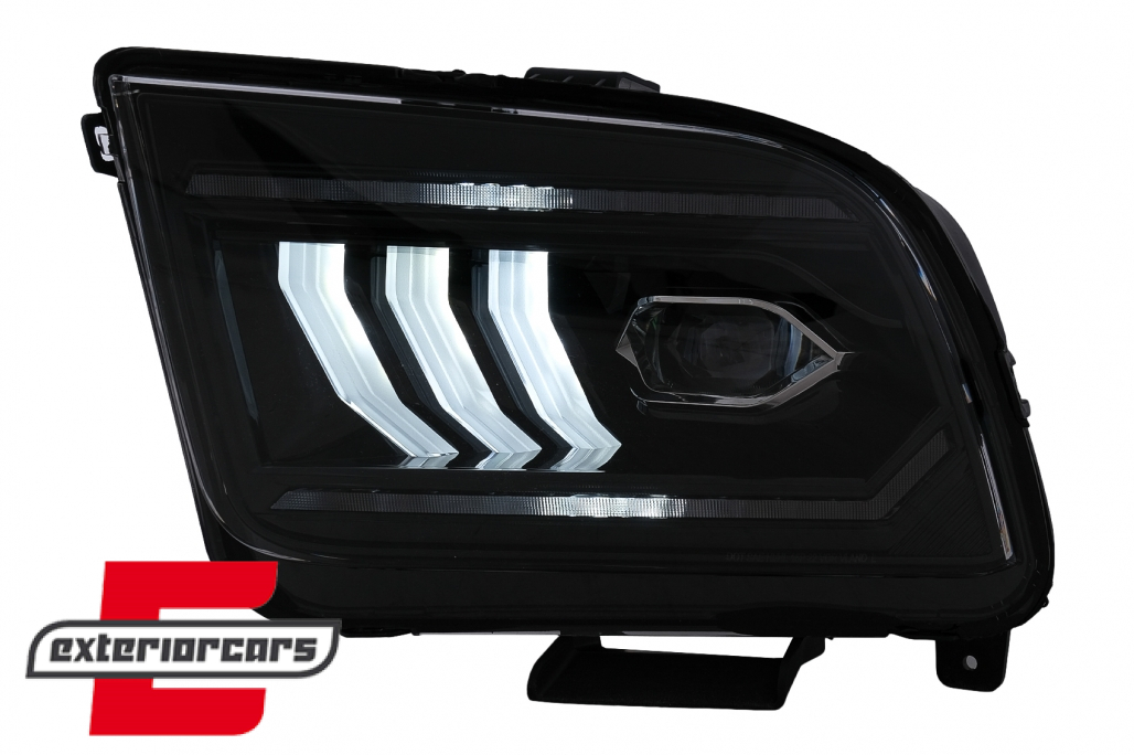 Full LED prednja svjetla SEQ žmigavci (crna) / Ford Mustang V (2004-2009) - Slika 4