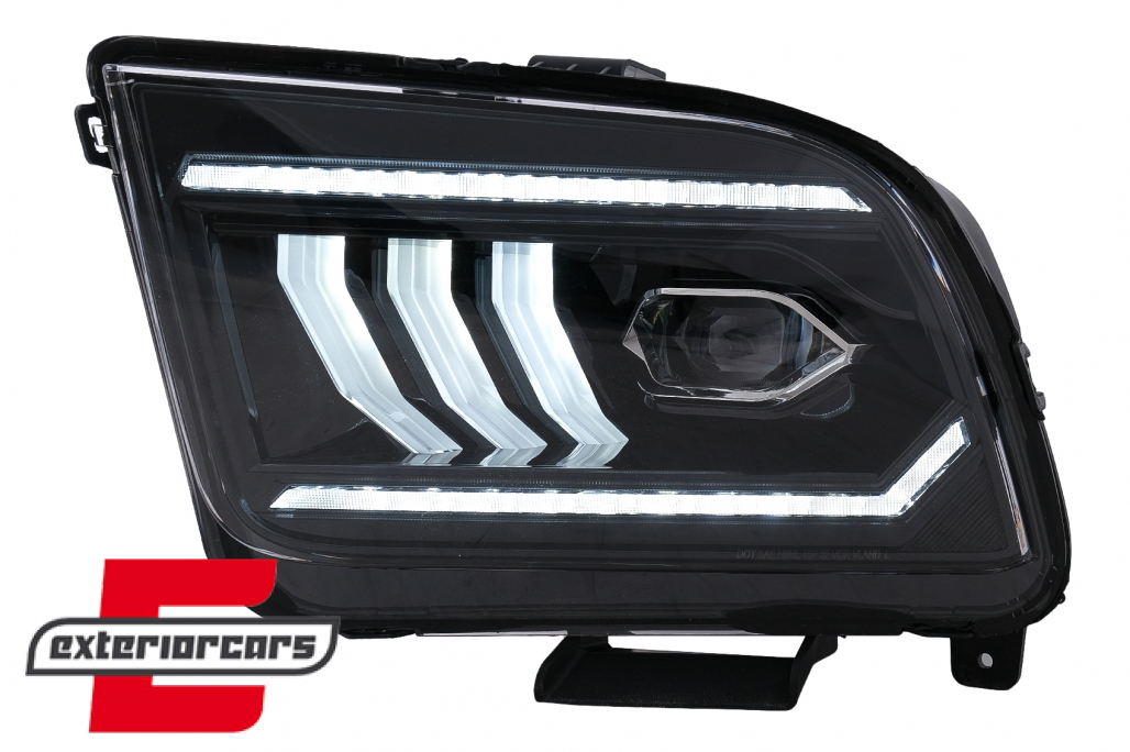 Full LED prednja svjetla SEQ žmigavci (crna) / Ford Mustang V (2004-2009) - Slika 5