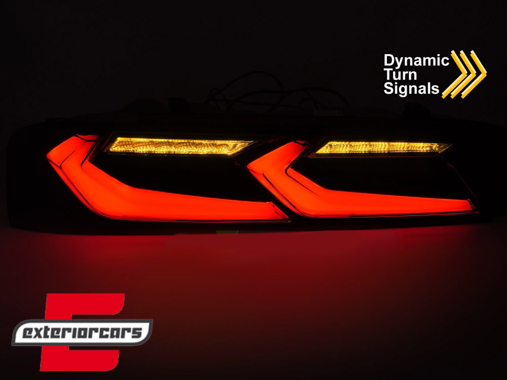 Full LED stražnja svjetla SEQ žmigavci (crvena/crna) / Chevrolet Camaro (05.2015-2018) - Slika 5