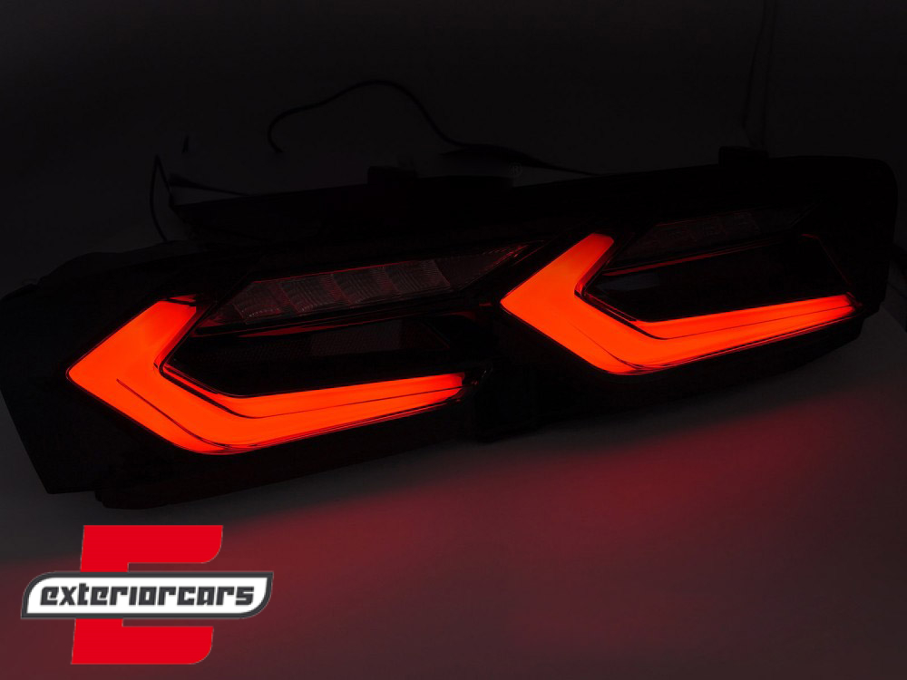 Full LED stražnja svjetla SEQ žmigavci (crvena/crna) / Chevrolet Camaro (2019-2024) - Slika 4