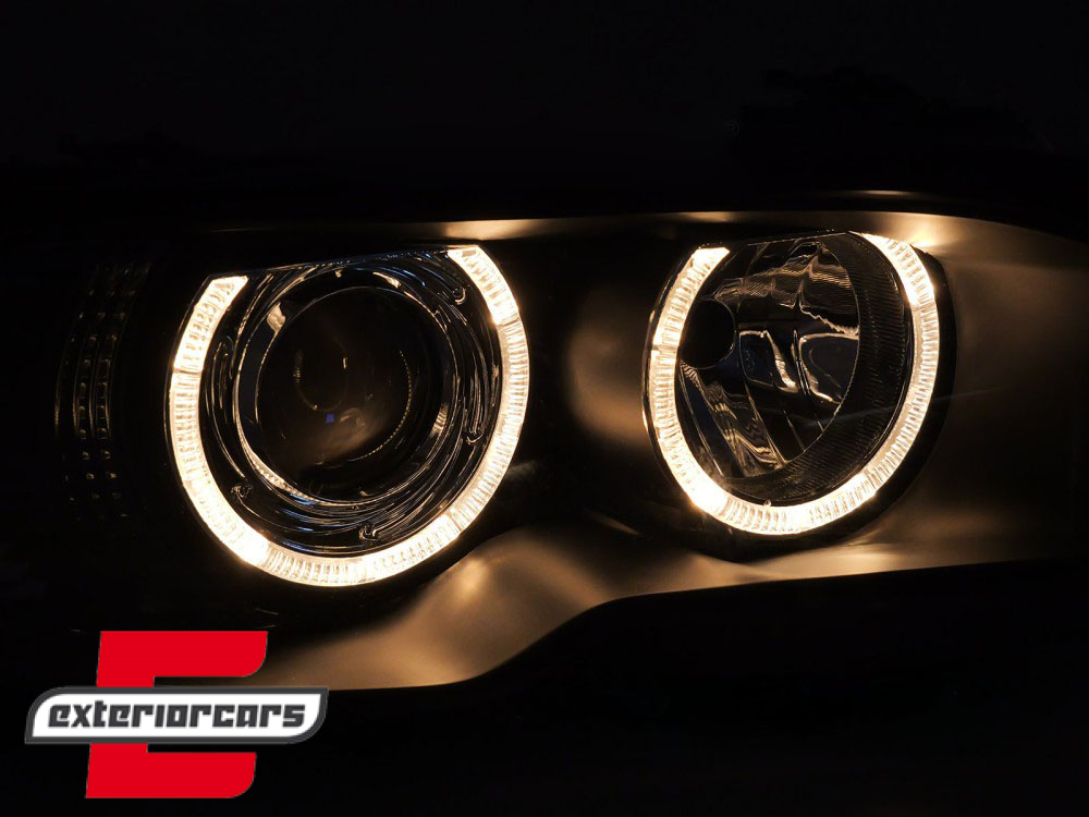 Prednja svjetla Angel Eyes Xenon (crna) / BMW serije 3 E46 Coupe Cabrio (2003-2006) - Slika 3