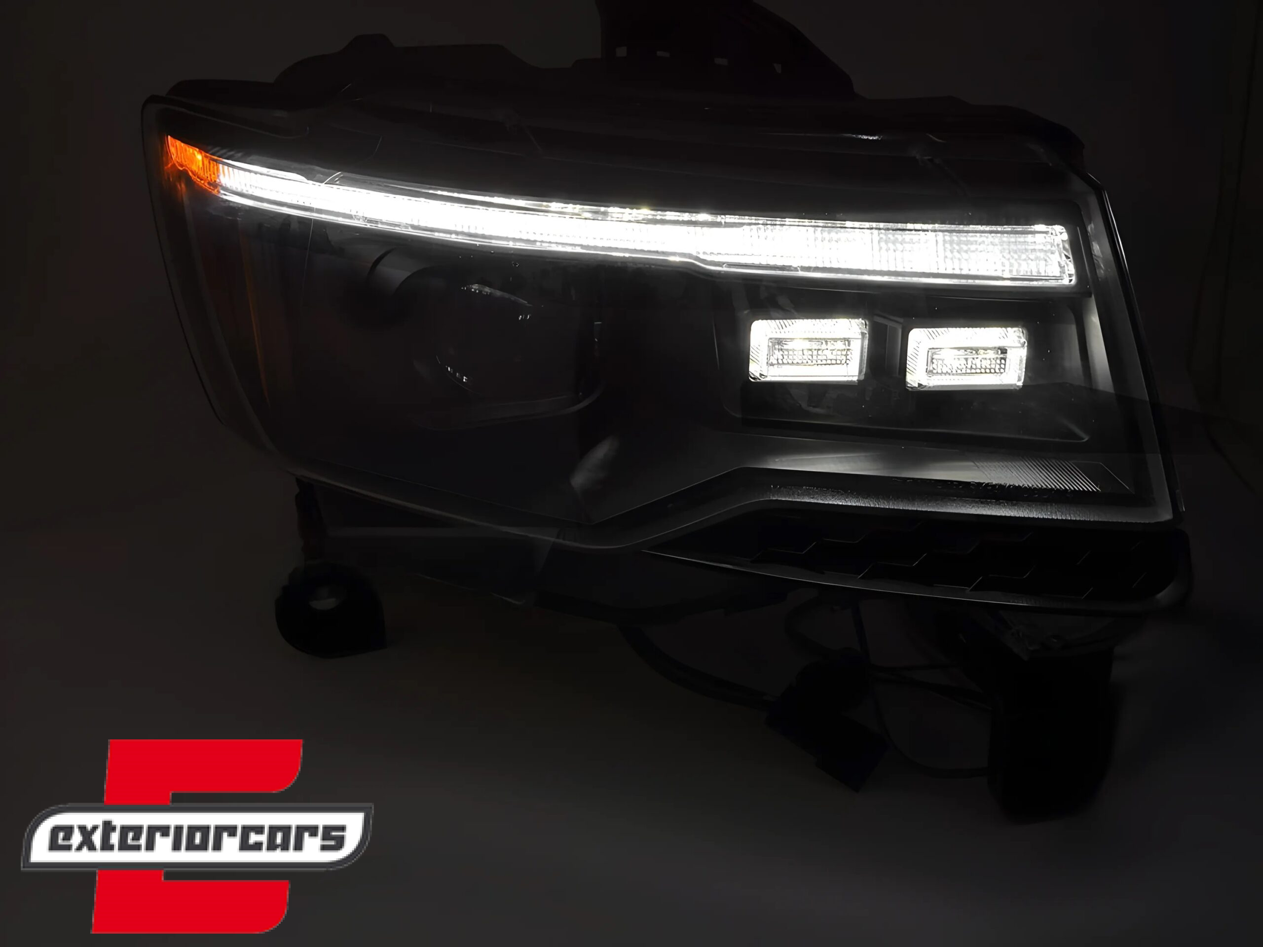 Prednja svjetla LED DRL SEQ žmigavci TubeLight dizajn XENON (crna) / Jeep Grand Cherokee WK2 Facelift (2014-2021) - Slika 3