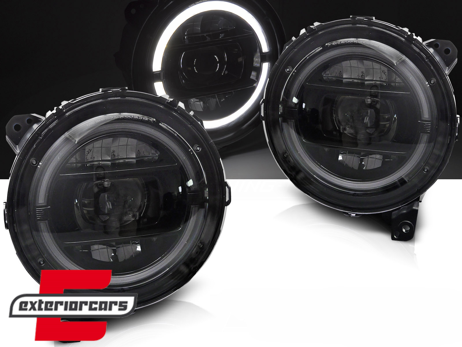 Full LED prednja svjetla TruDRL dizajn / Jeep Wrangler IV JL/JLU (2018-2023)