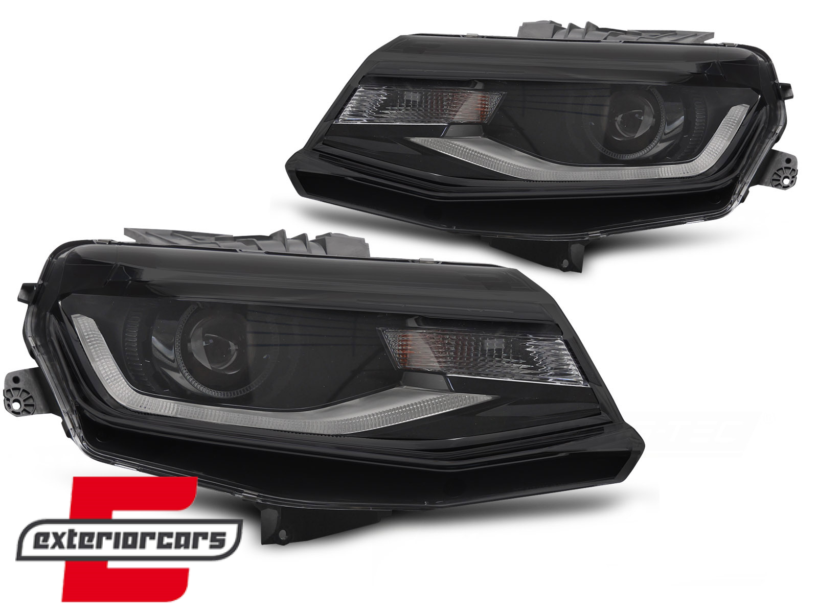 Prednja svjetla LED DRL (crna) / Chevrolet Camaro (2016-2018) - Slika 2