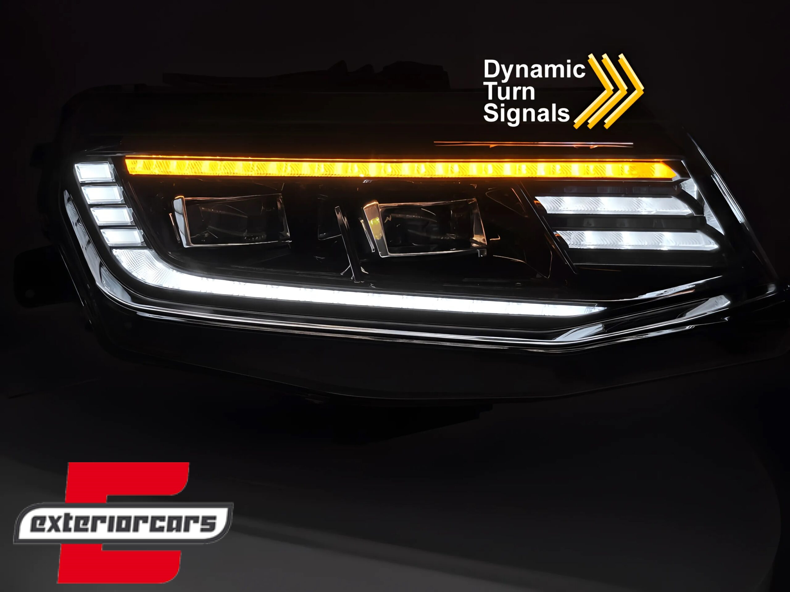 Prednja svjetla LED DRL SEQ žmigavci (crna) / Chevrolet Camaro (2016-2018) - Slika 4