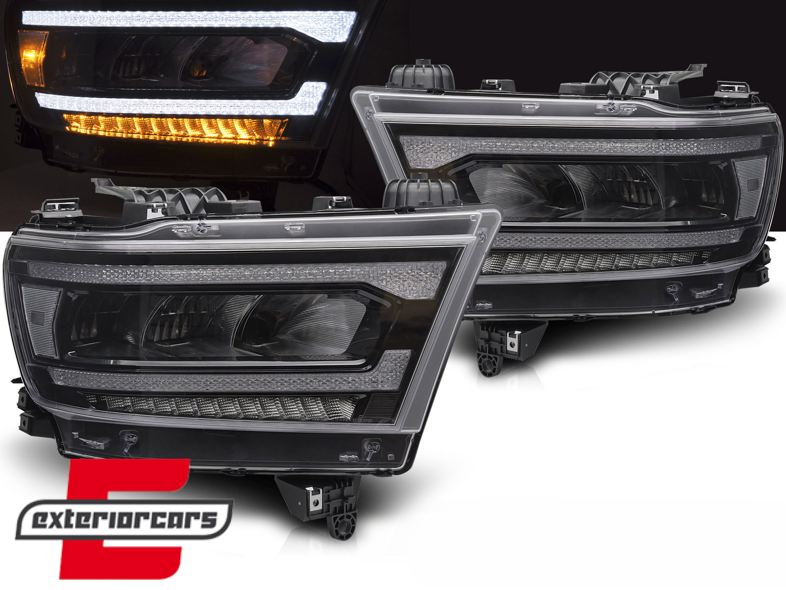 Full LED prednja svjetla SEQ žmigavci / DODGE RAM (2019-2022)