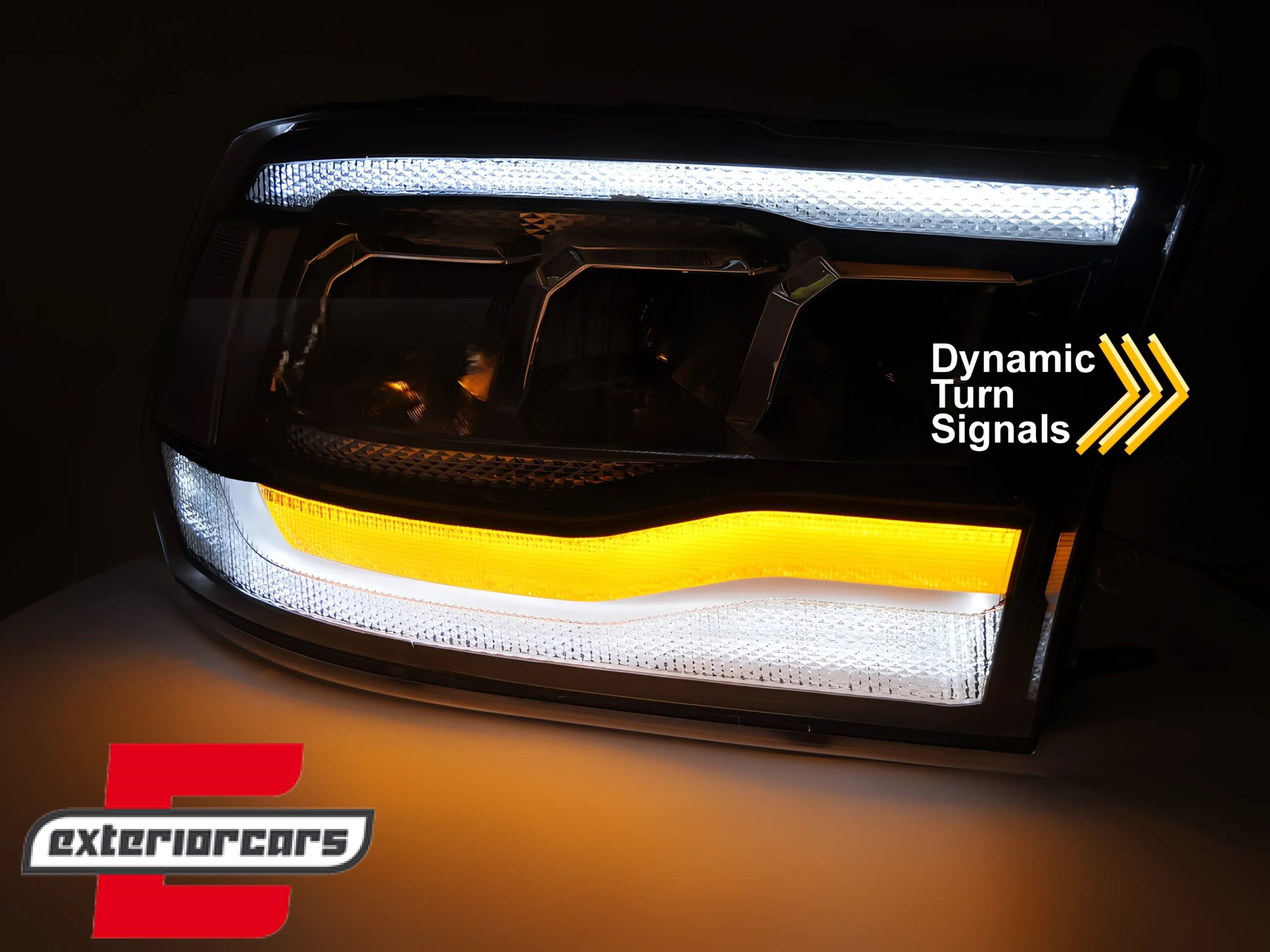 Full LED prednja svjetla SEQ žmigavci / DODGE RAM (2009-2018) - Slika 4