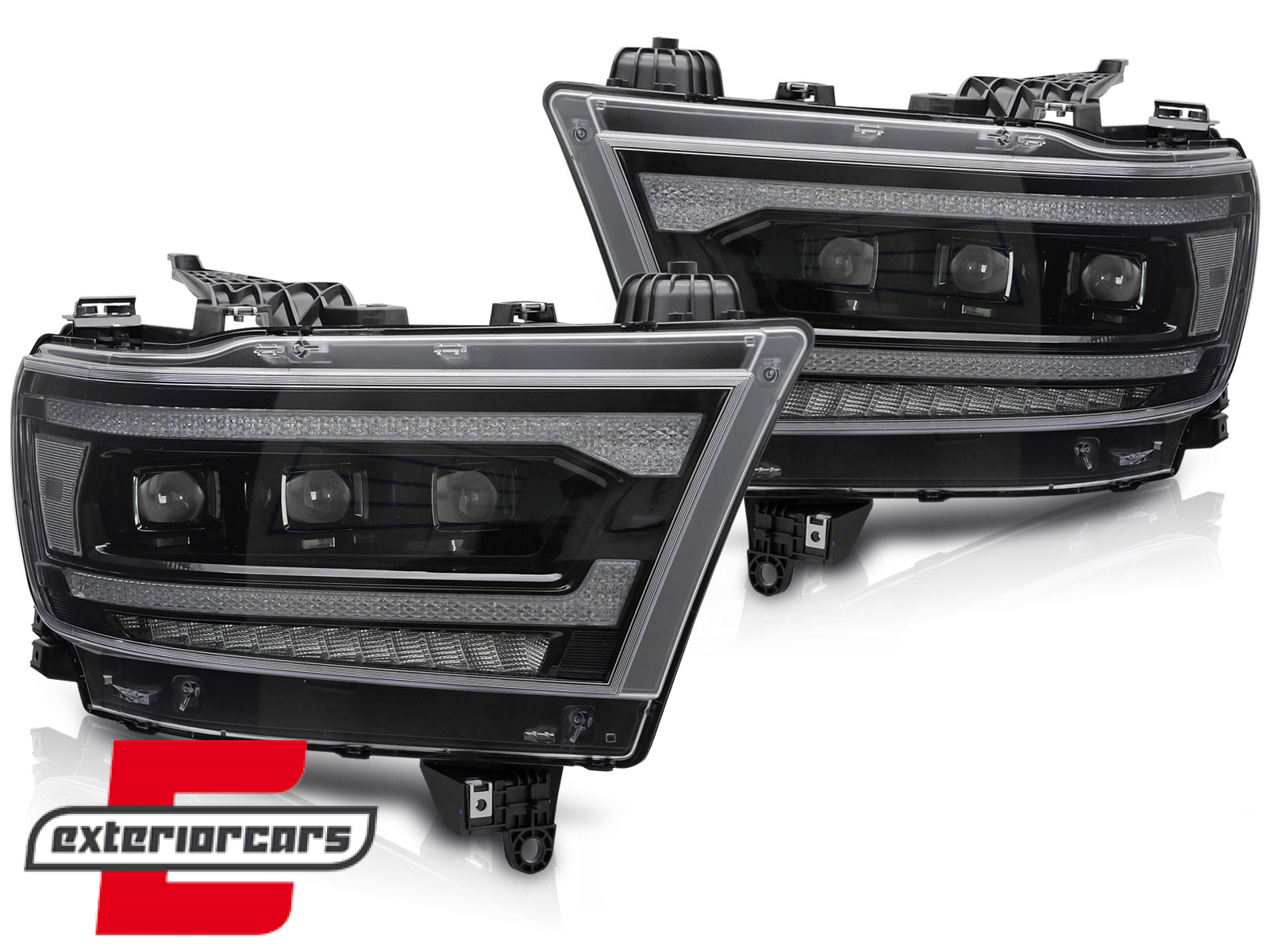 Full LED prednja svjetla SEQ žmigavci / DODGE RAM (2019-2022) - Slika 2