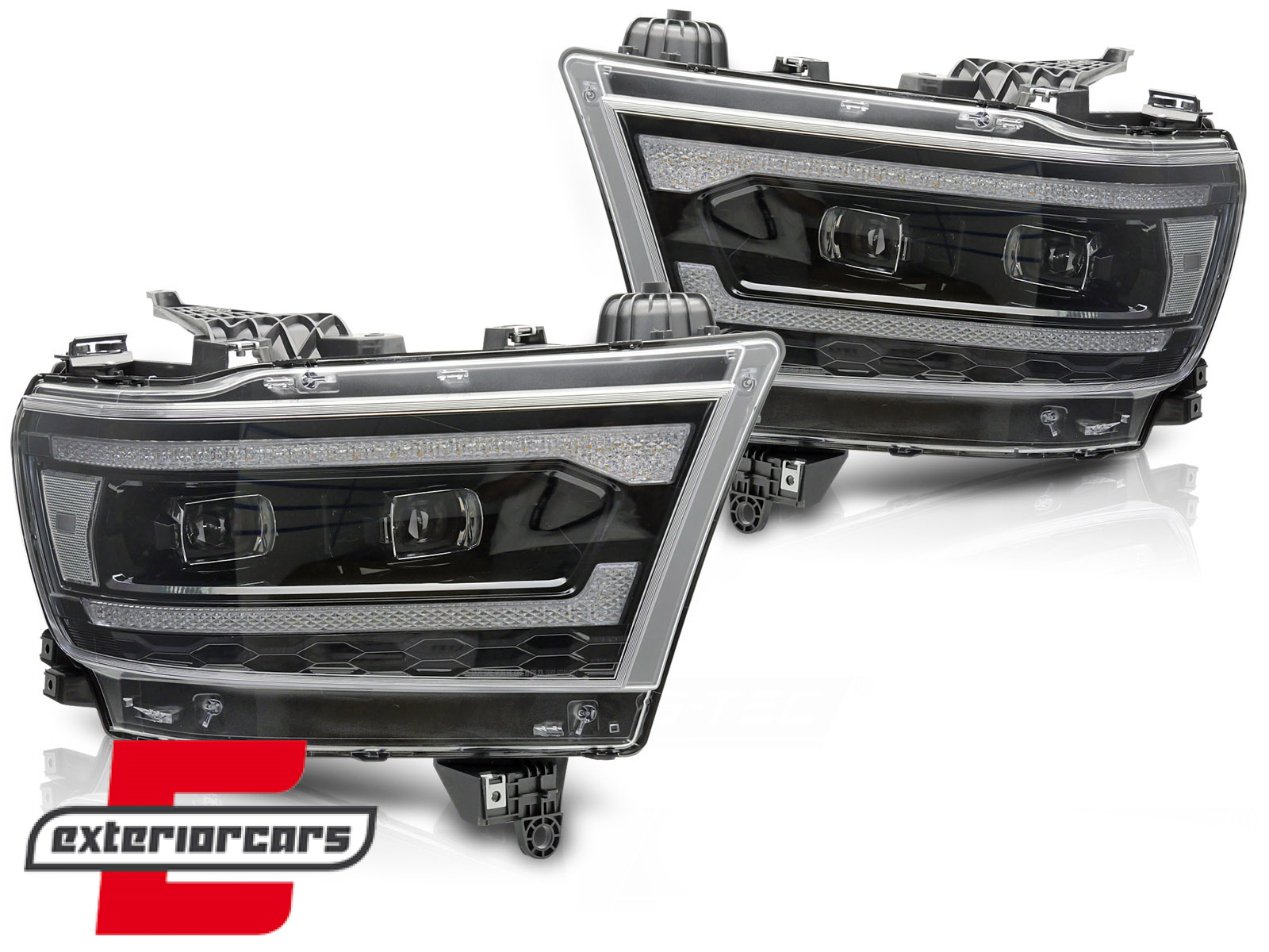 Full LED prednja svjetla SEQ žmigavci / DODGE RAM (2019-2022) - Slika 2