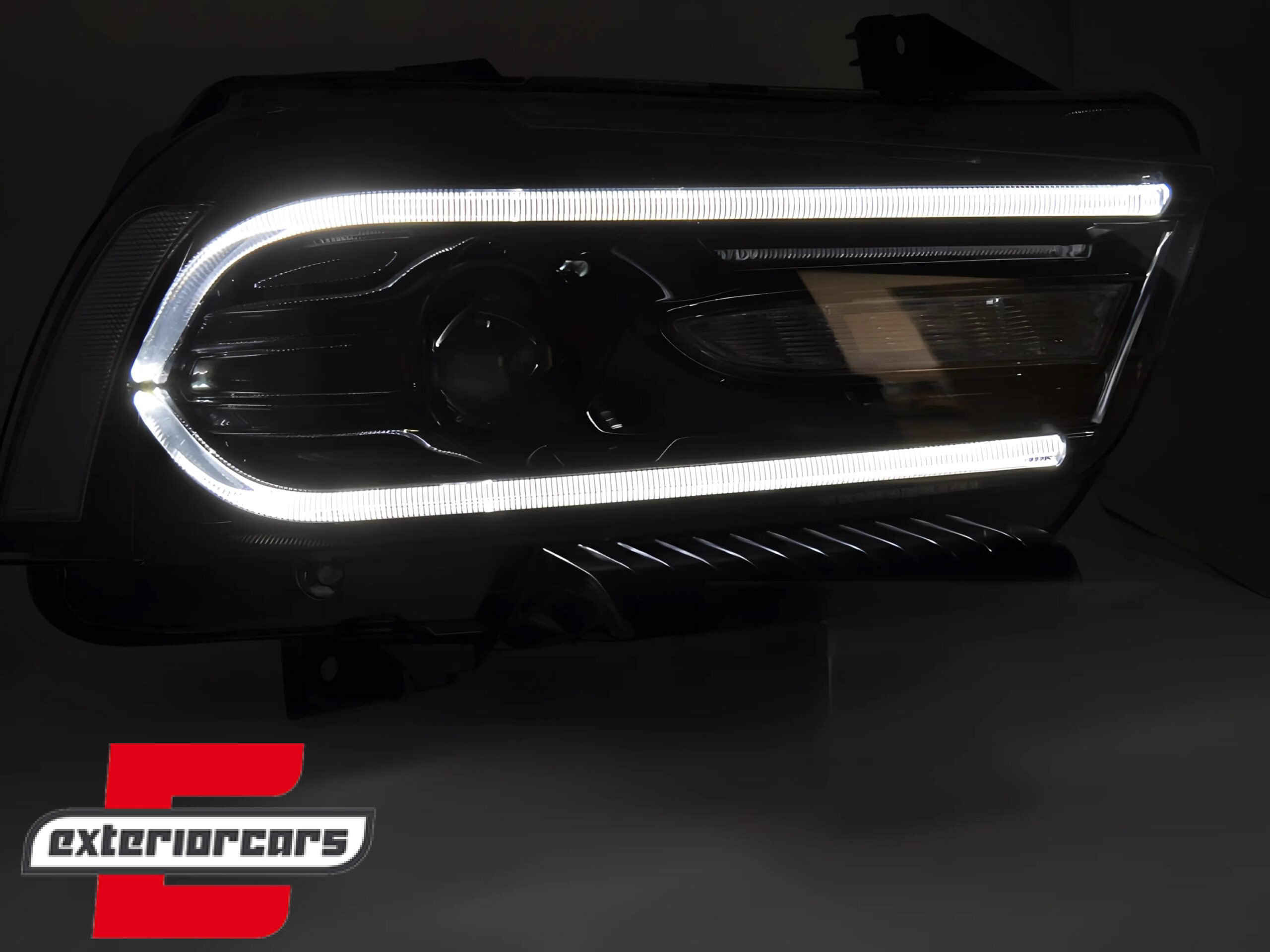 Prednja svjetla LED TruDRL SEQ žmigavci (crna) / Dodge Charger (2011-2015) - Slika 3