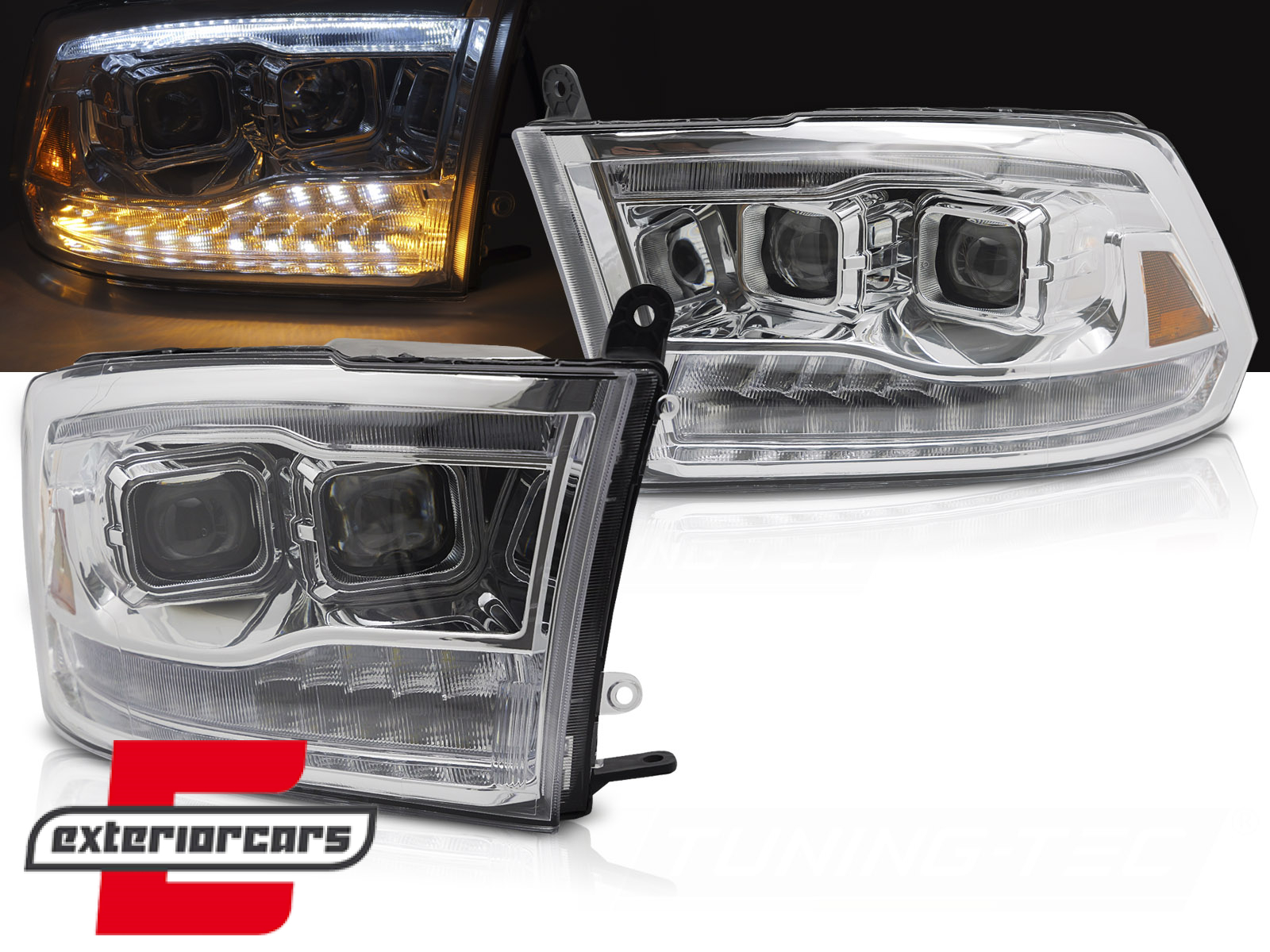 Prednja svjetla LED žmigavci (chrome) / DODGE RAM (2009-2018)
