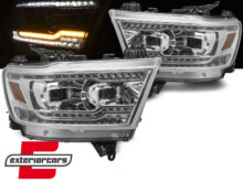 Full LED prednja svjetla SEQ žmigavci (chrome) / DODGE RAM (2019-2022)