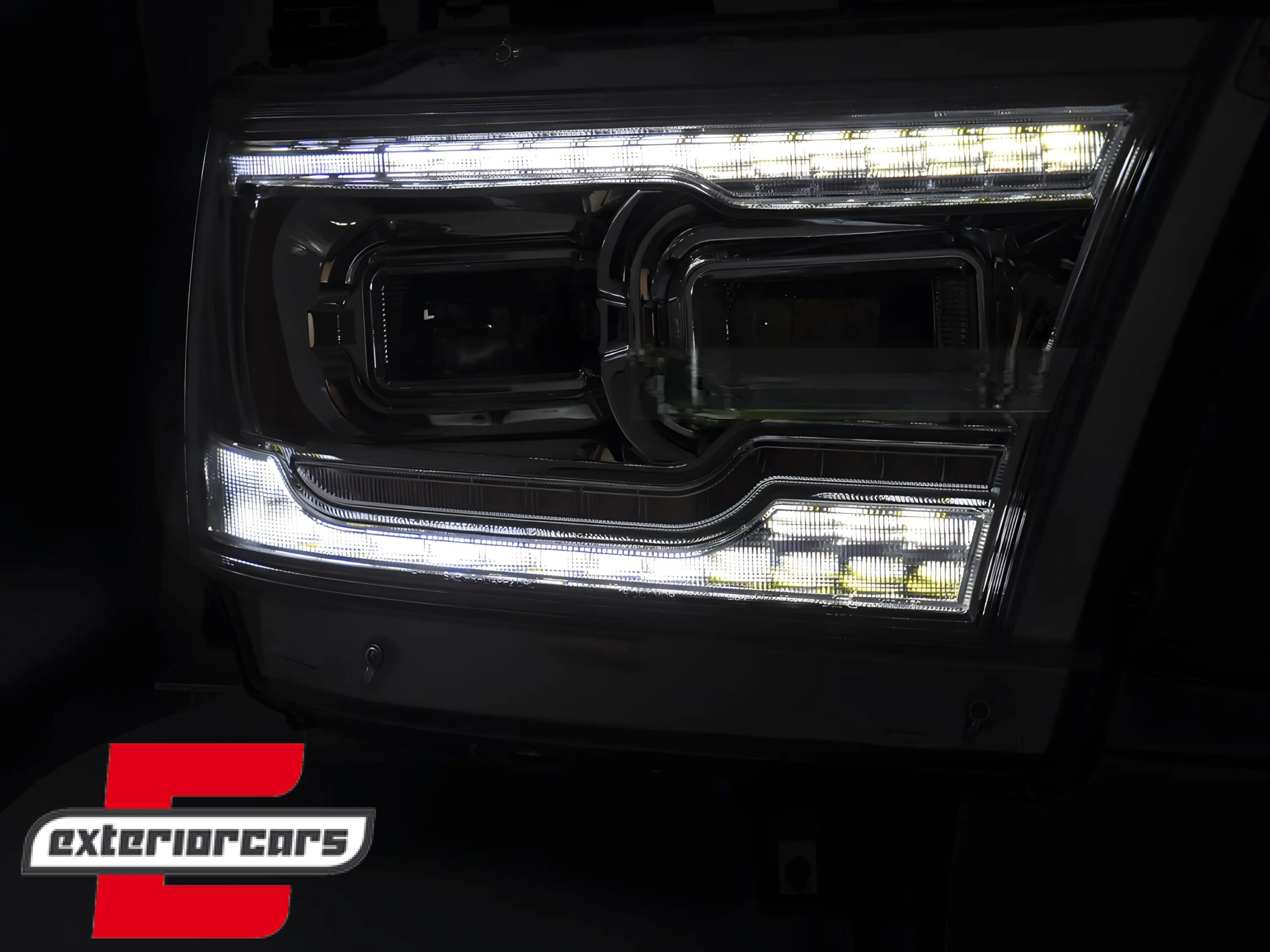 Full LED prednja svjetla SEQ žmigavci (chrome) / DODGE RAM (2019-2022) - Slika 3