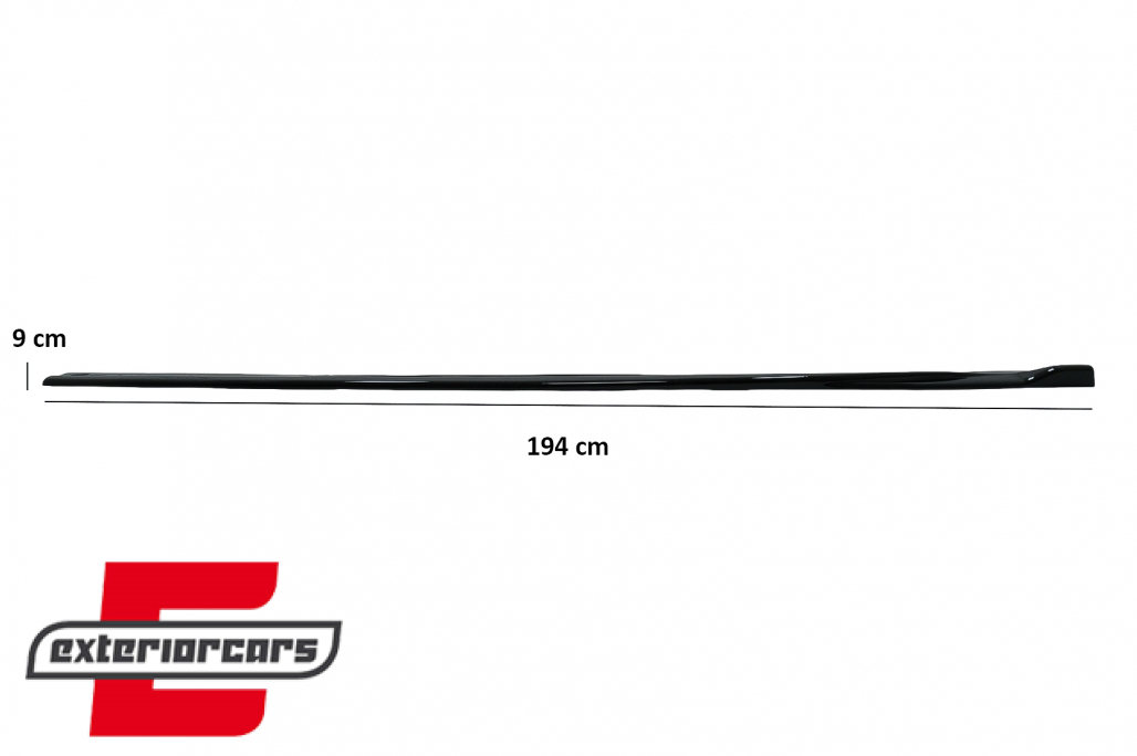 Nastavci pragova (piano crna) / Mercedes A-klasa W176 Sport Line A45 Hatchback (2012-2018) - Slika 4