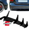 Splitter difuzora zraka (piano crna) / Mercedes A-klasa W176 A45 Hatchback (2015-2018)