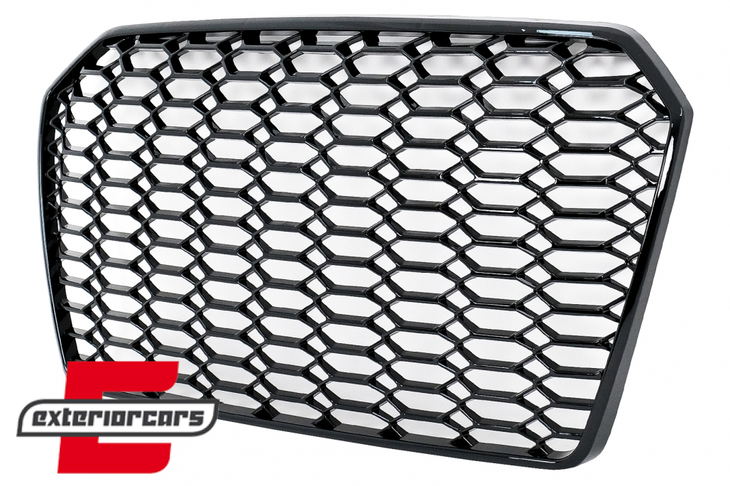 Prednja maska RS6 2020 dizajn (piano crna) / Audi A6 C7 4G Facelift (2015-2018) - Slika 3