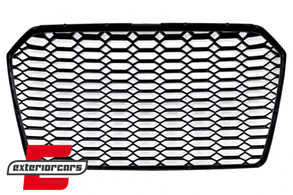 Prednja maska RS6 2020 dizajn (piano crna) / Audi A6 C7 4G Facelift (2015-2018) - Slika 5