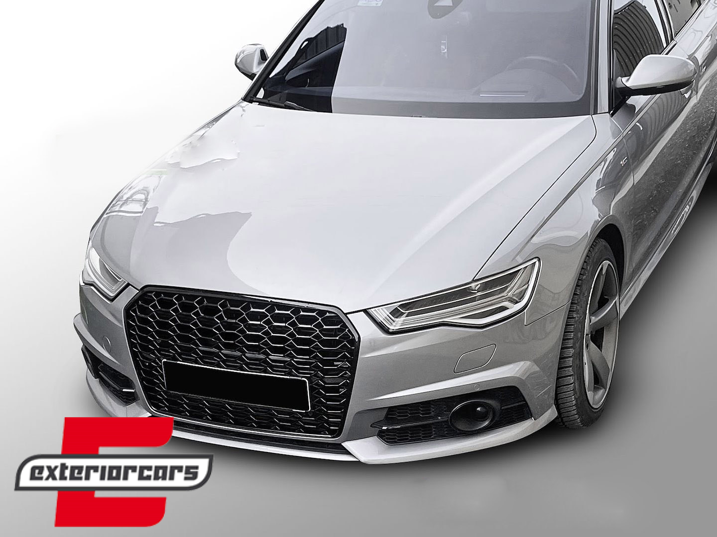 Prednja maska RS6 2020 dizajn (piano crna) / Audi A6 C7 4G Facelift (2015-2018) - Slika 7