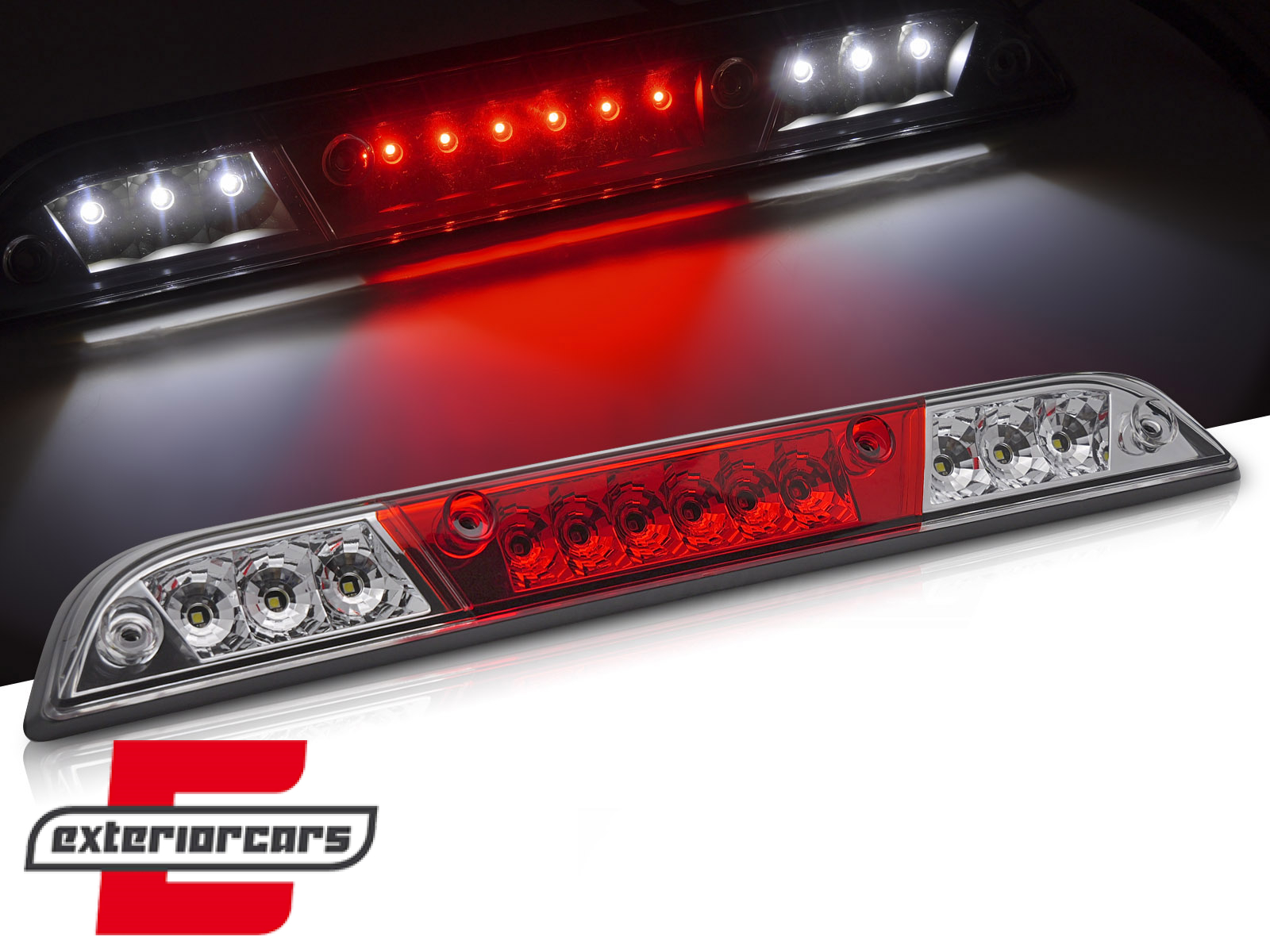 LED treće kočiono svjetlo sa svjetlom za vožnju unatrag (crvena/kristal) / Ford F150 (2015-2020)