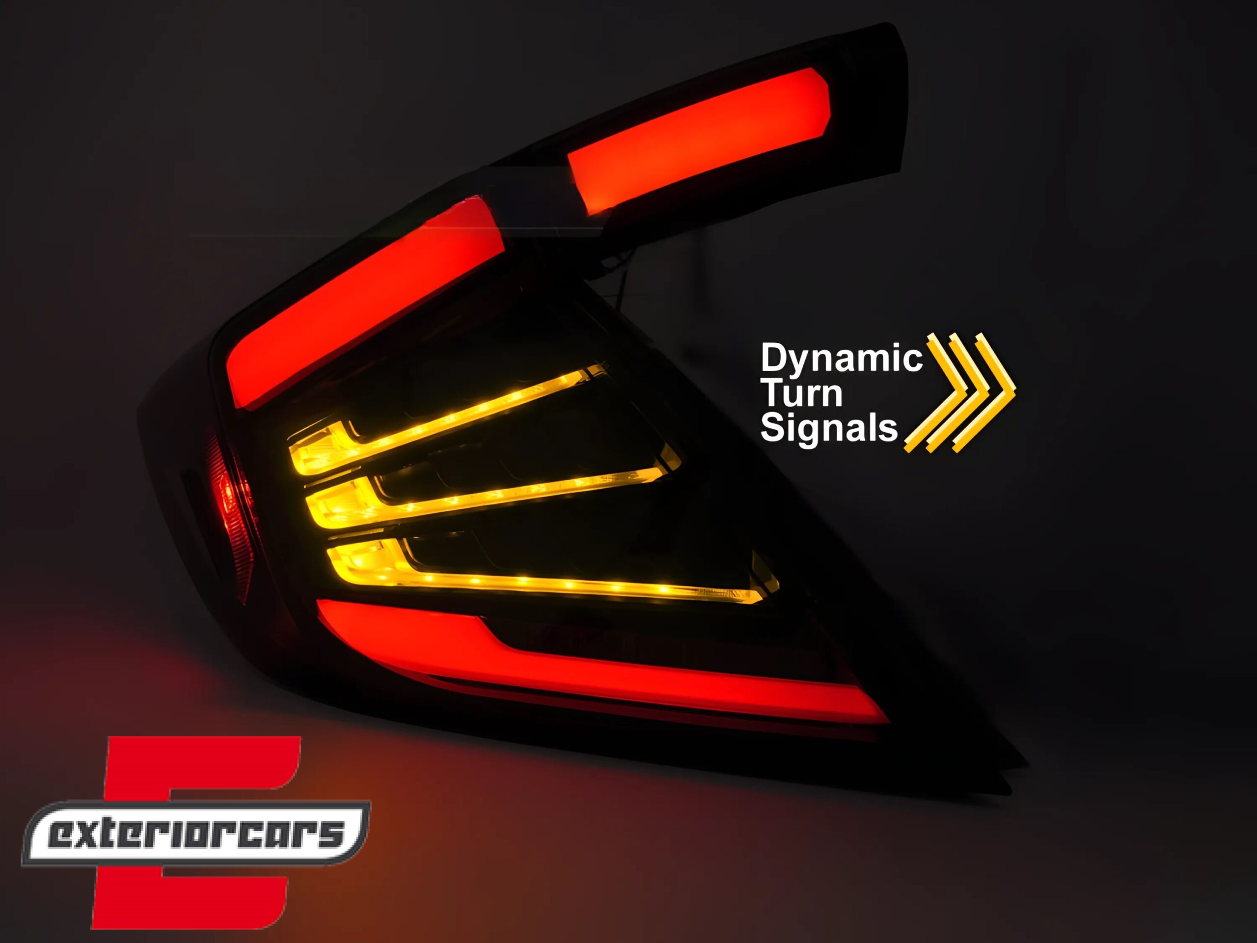 Full LED stražnja svjetla SEQ žmigavci (smoke) / Honda Civic Mk10 (2016-2021) Hatchback - Slika 5