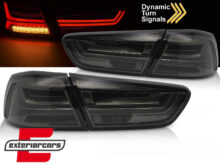 Full LED stražnja svjetla SEQ žmigavci (smoke) / Mitsubishi Lancer 8 limuzina (2007-2017)
