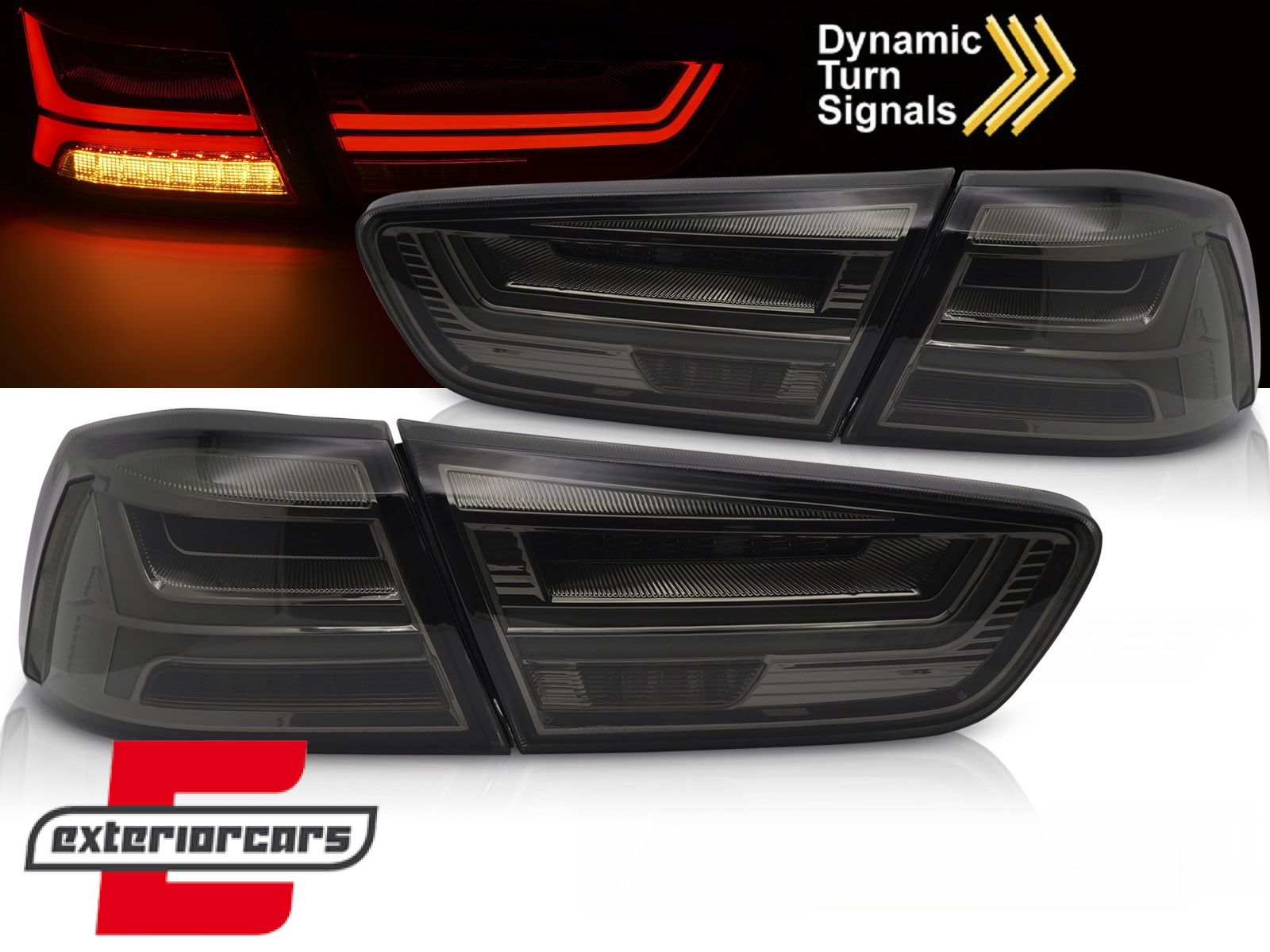 Full LED stražnja svjetla SEQ žmigavci (smoke) / Mitsubishi Lancer 8 limuzina (2007-2017)