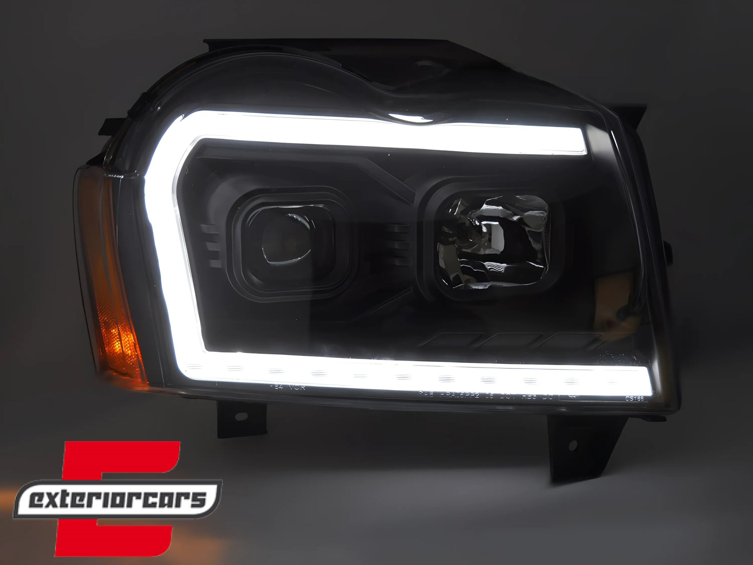 Prednja svjetla LED DRL SEQ žmigavci (crna) / Jeep Grand Cherokee WK (2005-2008) - Slika 3