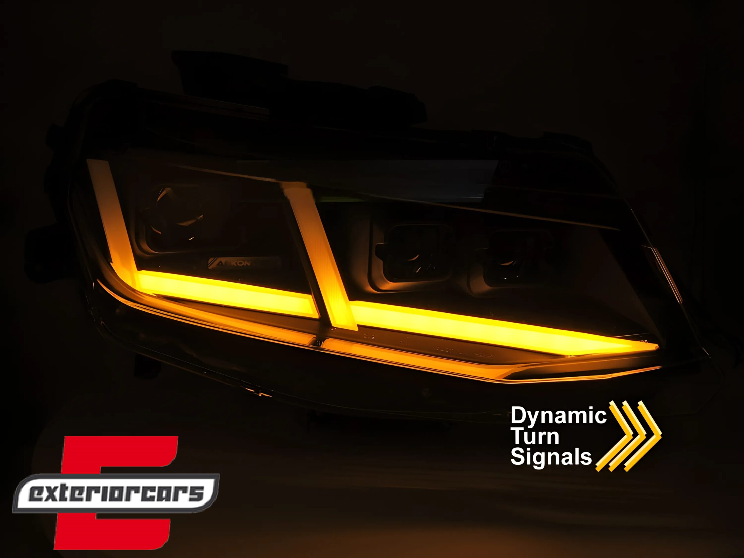 Full LED prednja svjetla SEQ žmigavci (crna) / Chevrolet Camaro (2016-2018) - Slika 4