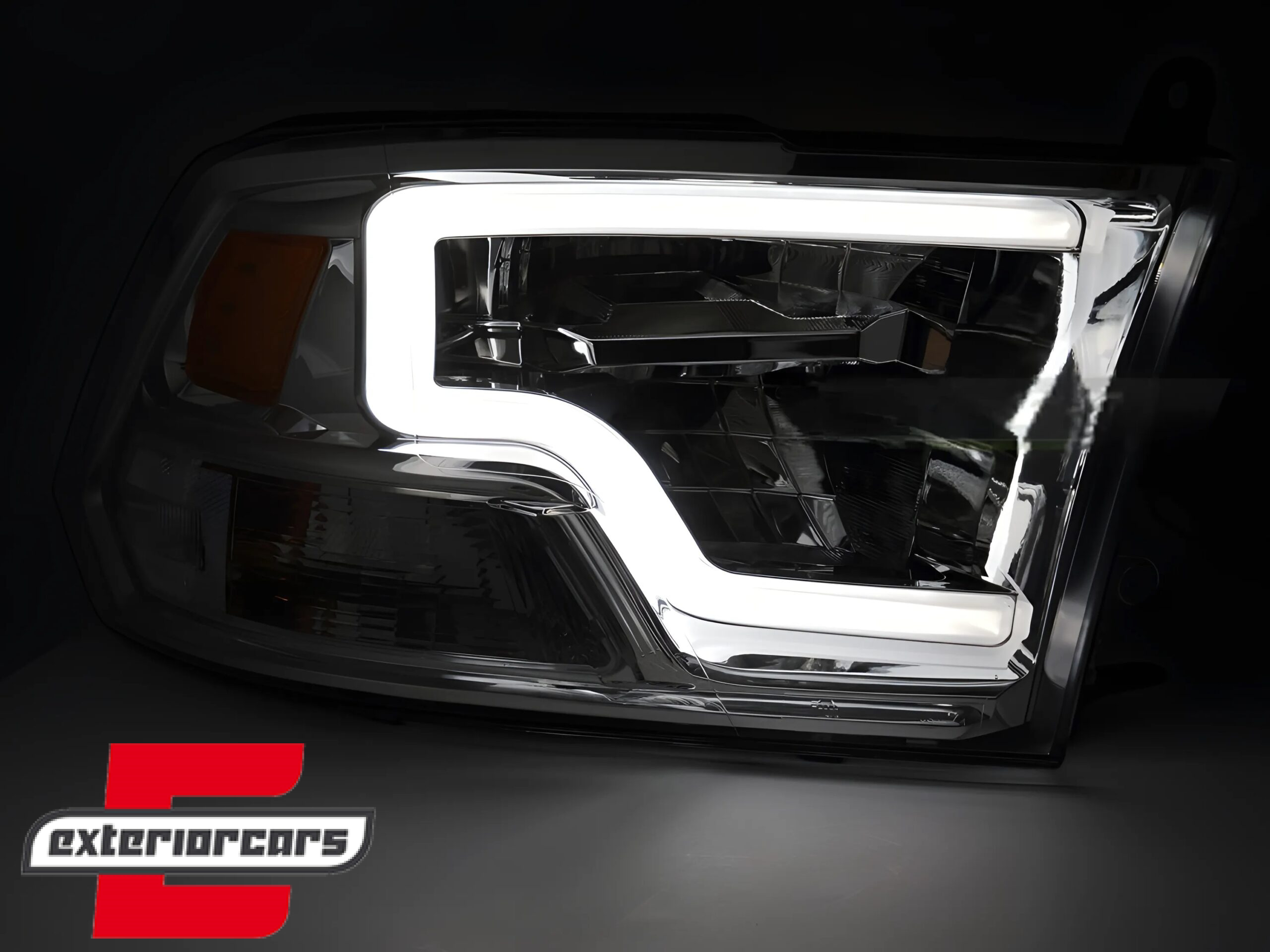 LED prednja svjetla TubeLight dizajn (chrome) / DODGE RAM (2009-2018) - Slika 3