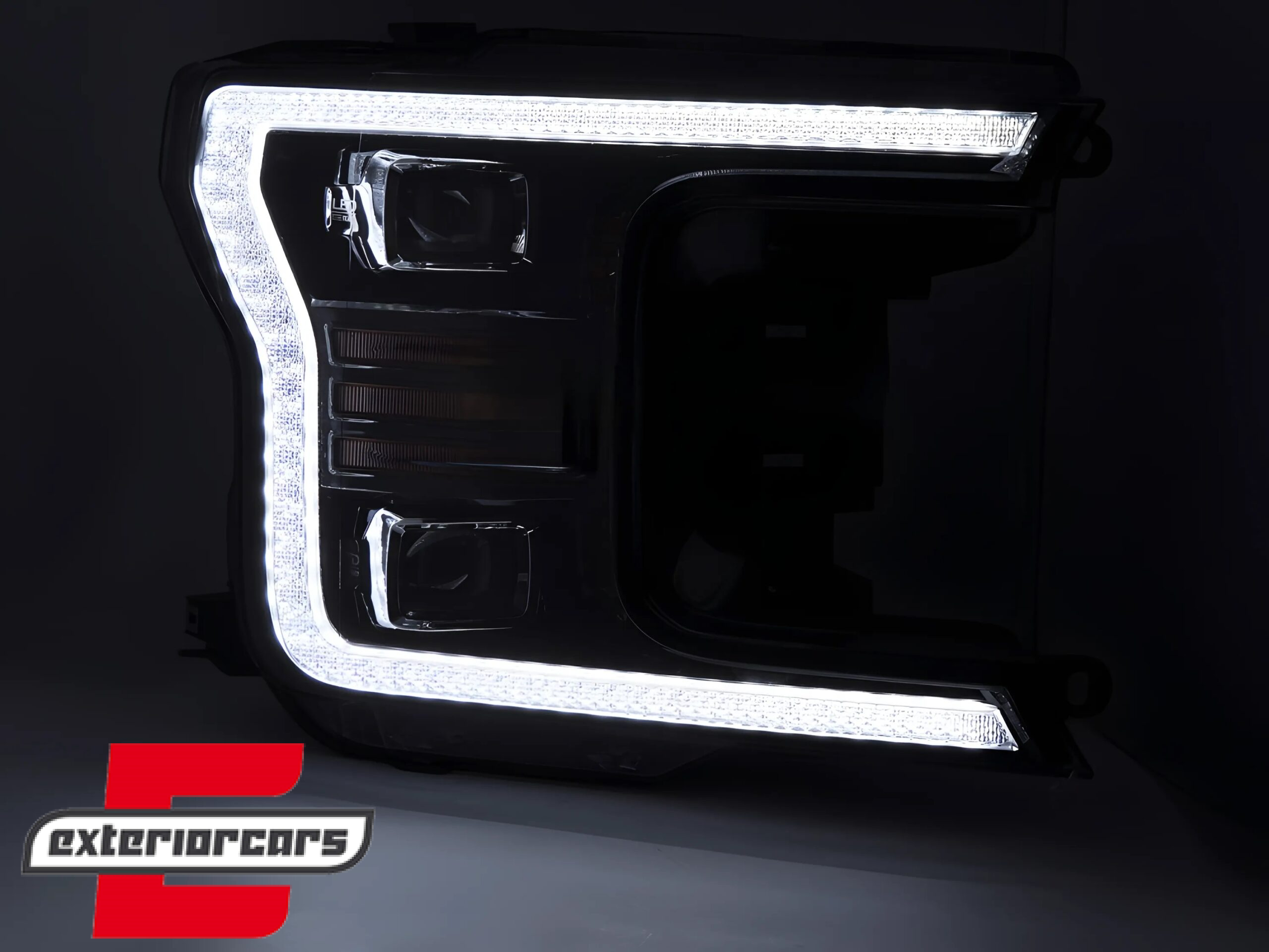 Full LED prednja svjetla TruDRL dizajn (crna) / FORD F150 Mk13 Facelift (2017-2020) - Slika 3
