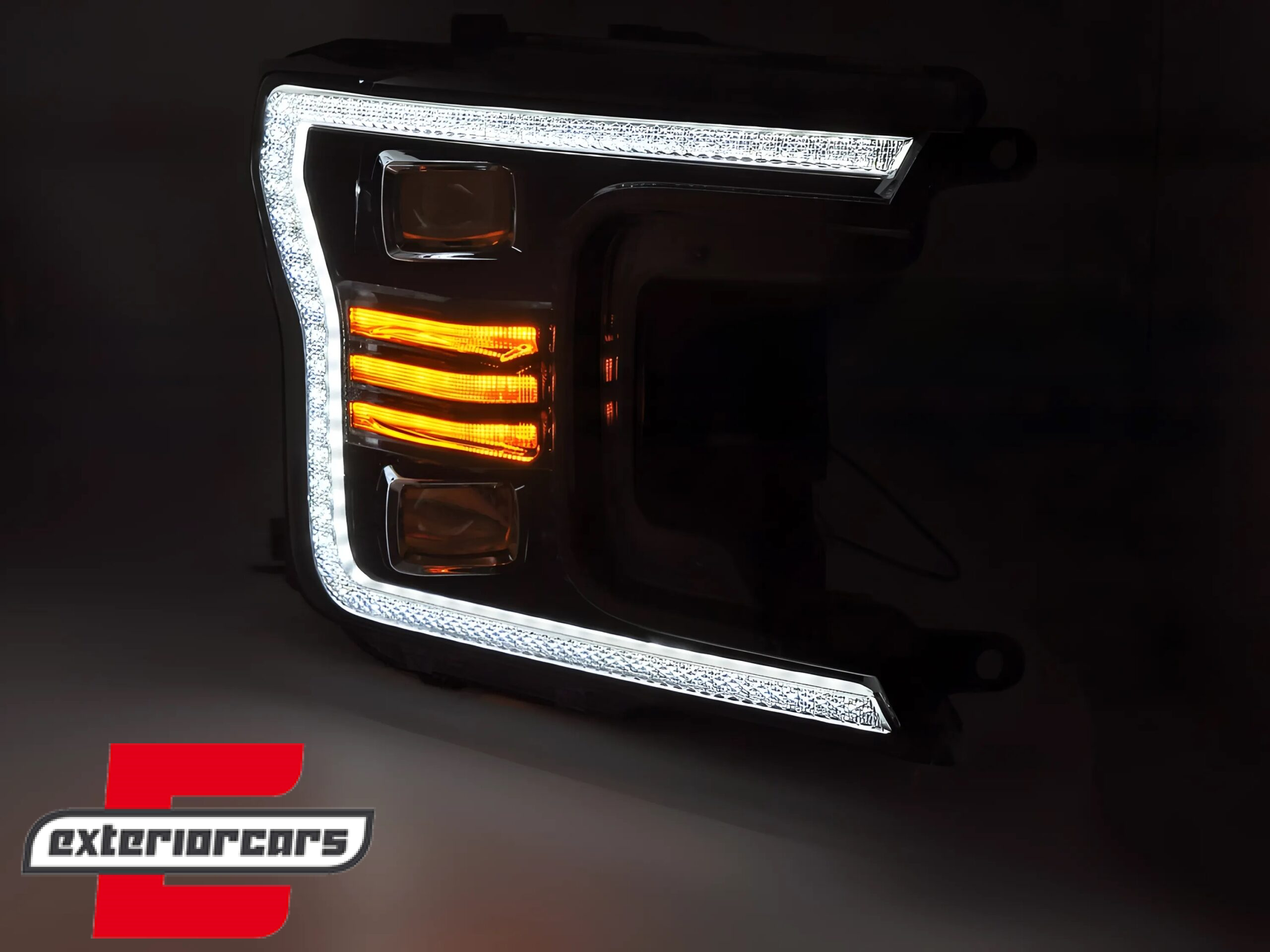 Full LED prednja svjetla TruDRL dizajn (crna) / FORD F150 Mk13 Facelift (2017-2020) - Slika 4