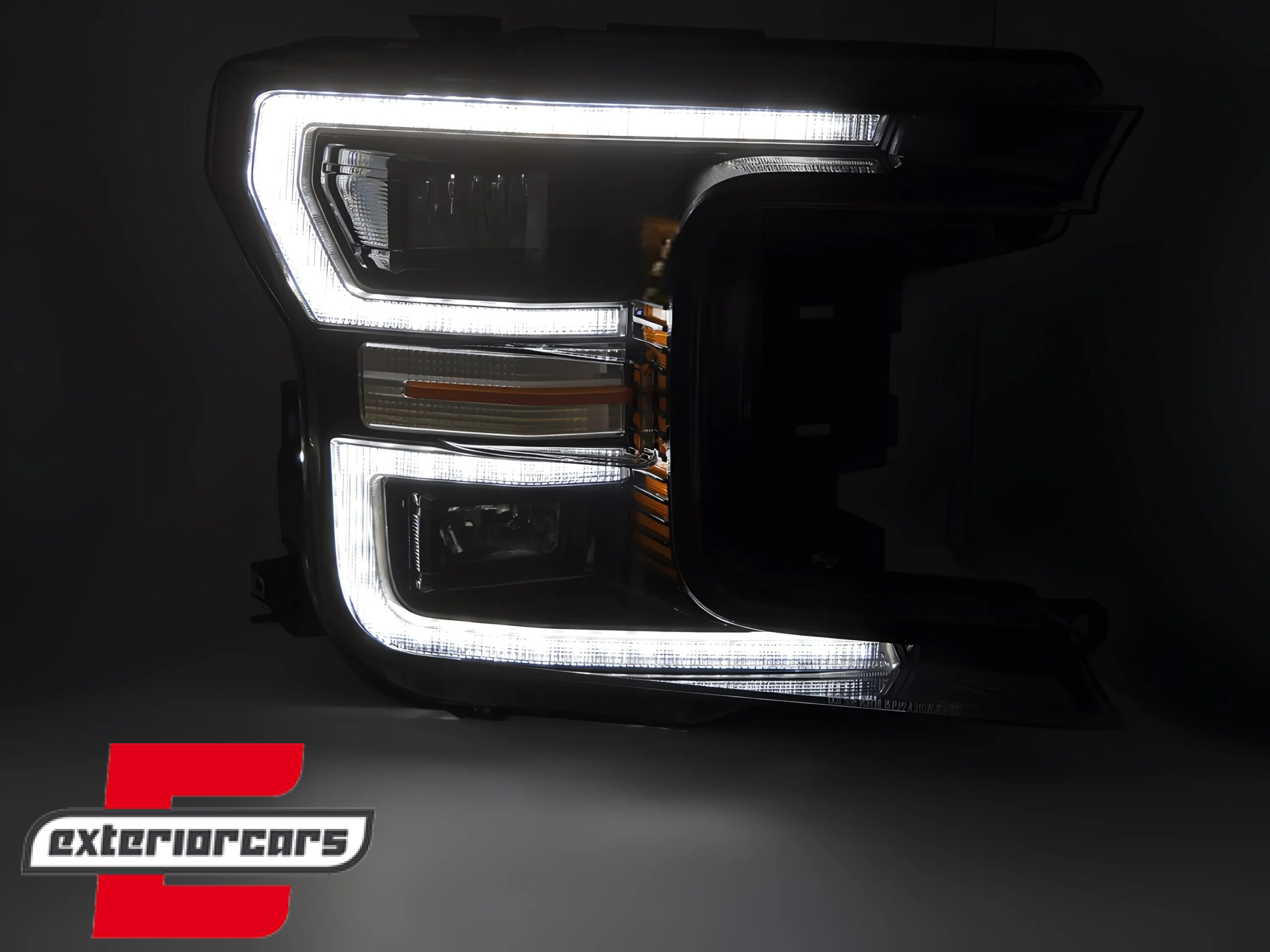 Full LED prednja svjetla SEQ žmigavci (crna) / FORD F150 Mk13 Facelift (2017-2020) - Slika 3