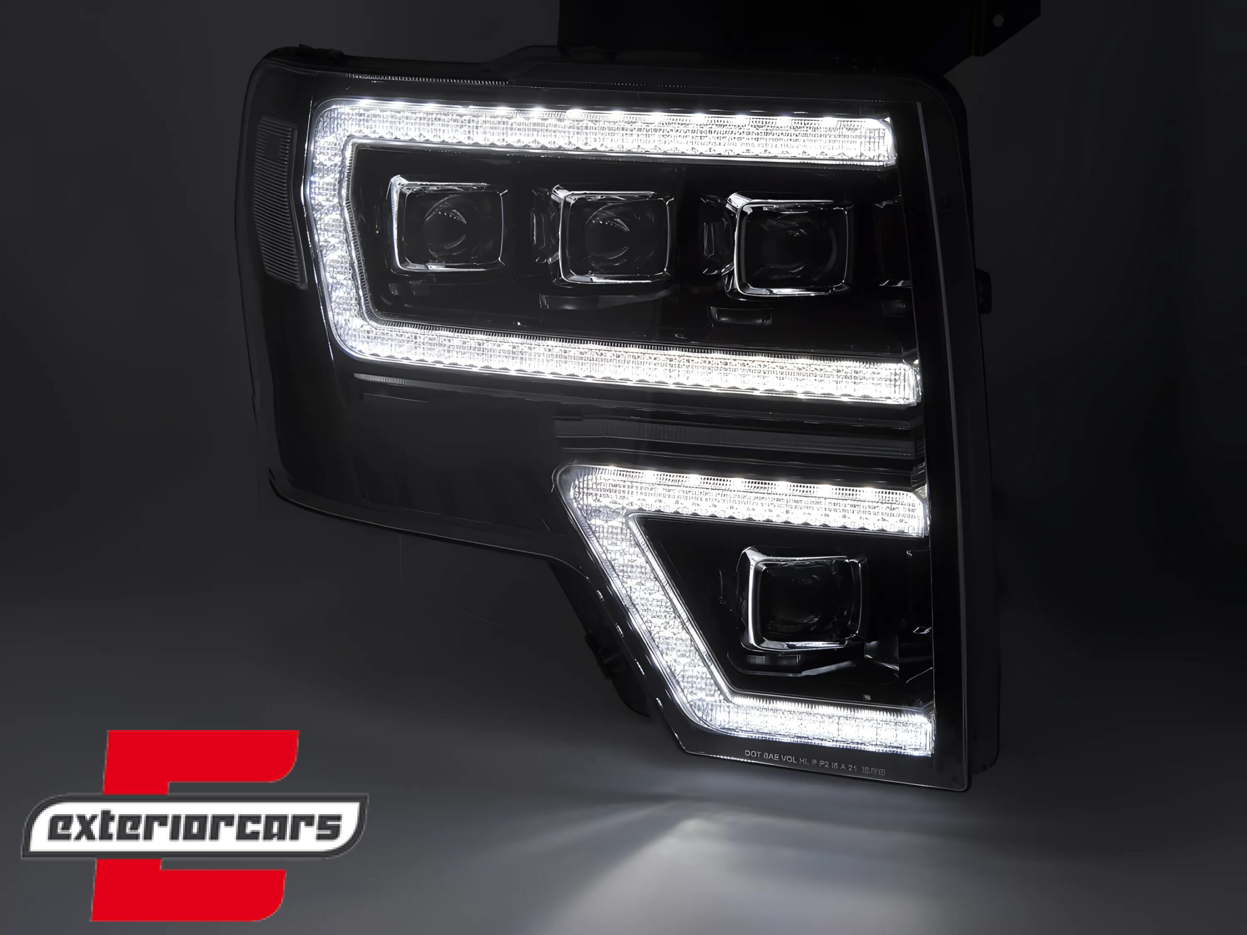 Full LED prednja svjetla SEQ žmigavci (crna) / FORD F150 MK12 (2008-2014) - Slika 3