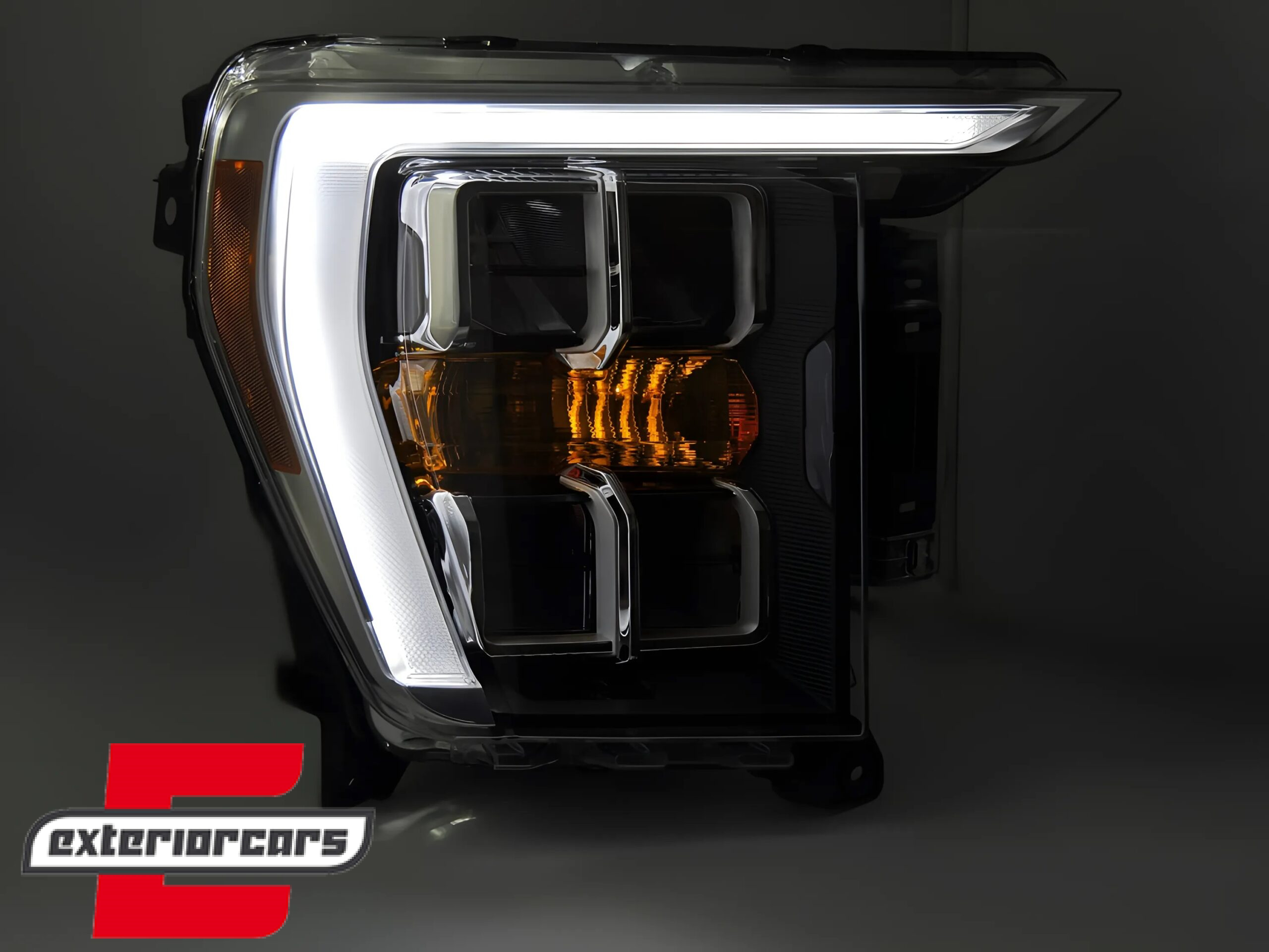 Prednja svjetla LED TruDRL dizajn (crna) / FORD F150 Mk14 (2020-2023) - Slika 3